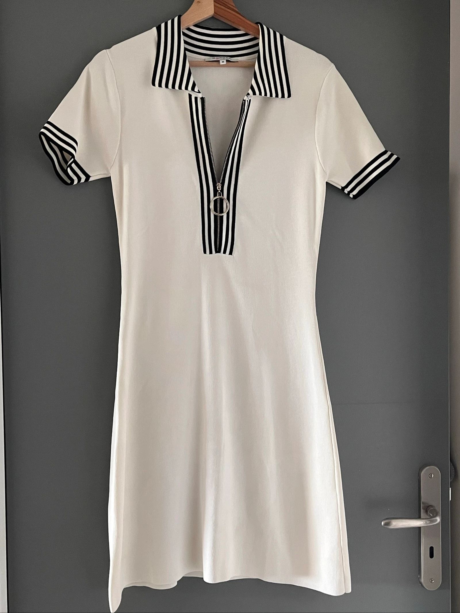 Robe polo blanche Morgan TM